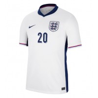 England Jarrod Bowen #20 Replica Home Shirt Euro 2024 Short Sleeve